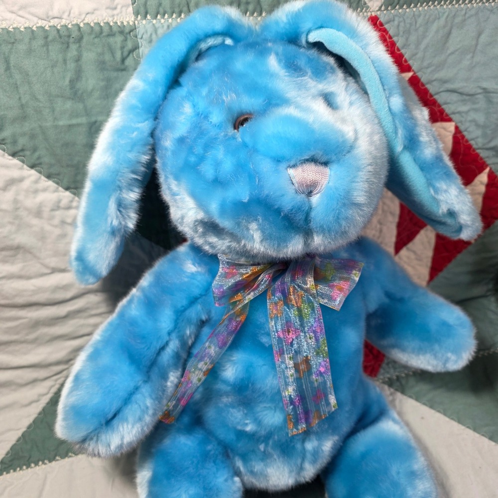 SKM Enterprises Bunny Plush Unisex Large Blue Floppy Ear Stuffed Animal